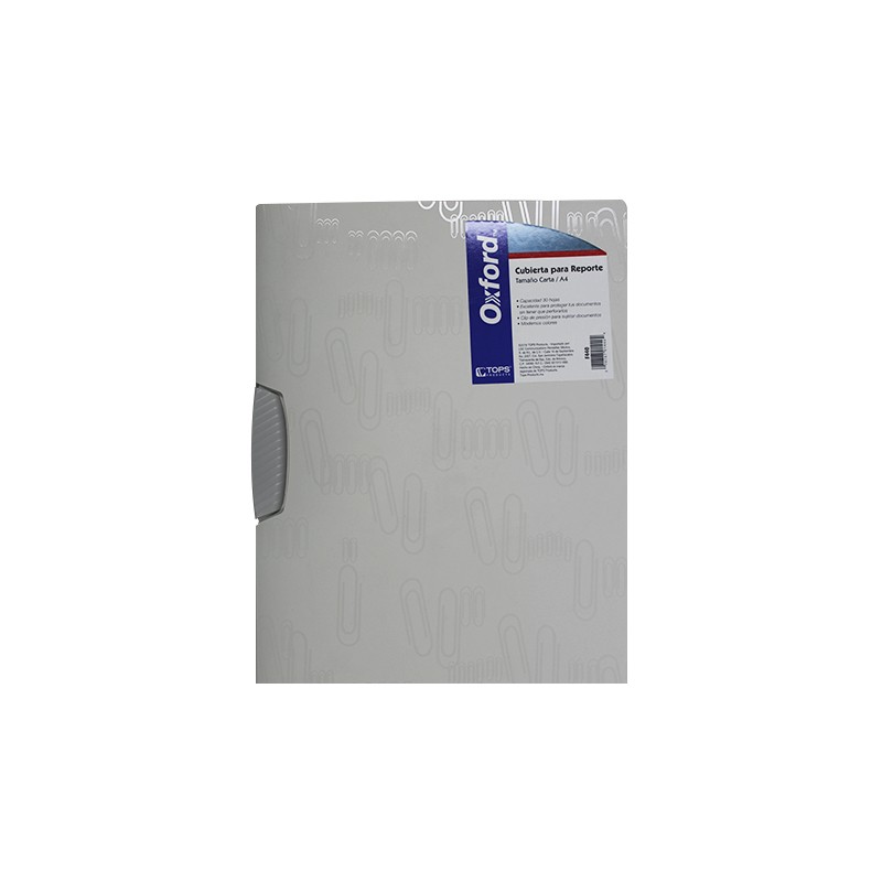 FOLDER ICLIP CARTA F440 CON CLIP DE SUJECION PLASTICO BLANCO