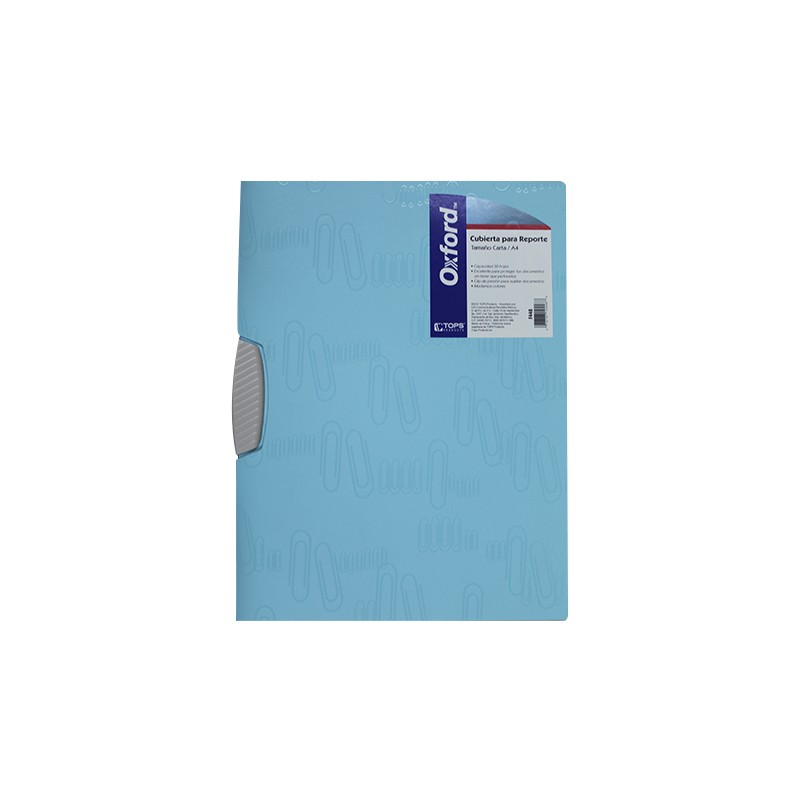 FOLDER ICLIP CARTA F448 CON CLIP DE SUJECION PLASTICO AQUA