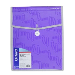 PORTADOCUMENTOS VERTICAL ICLIP F455 CARTA VIOLETA