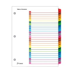 SEPARADOR ALFABETICO A-Z ONESTEP E60218 CON PESTAÑAS DE COLORES PREIMPRESO