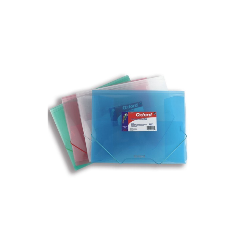 SOBRE PORTADOCTOS CON LIGA OXFORD F623 CARTA COLORES SURTIDOS
