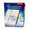 SEPARADOR 1 A 10 ONESTEP E61018 CON PESTAÑAS DE COLORES PREIMPRESO