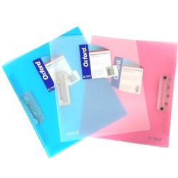 CARPETA PLASTICA CON PALANCA OXFORD F219 CARTA COLORES SURTIDOS