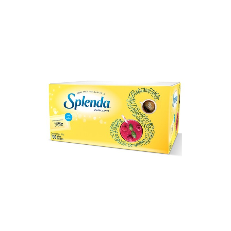SUSTITUTO DE AZUCAR SPLENDA 1 GR. PAQUETE CON 700 SOBRES