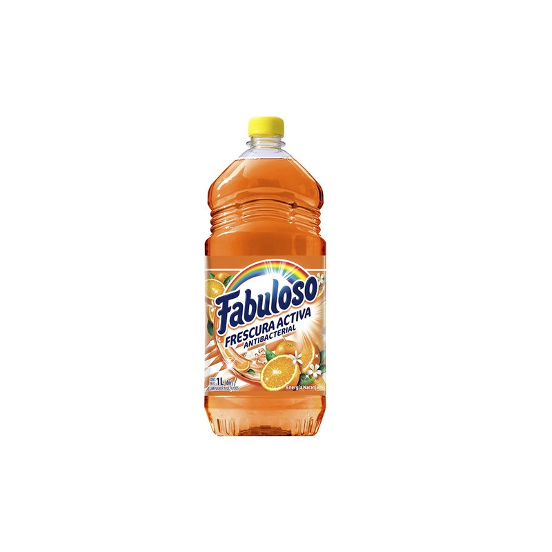 LIMPIADOR LIQUIDO FABULOSO 34570 1 LITRO ENERGIA NARANJA