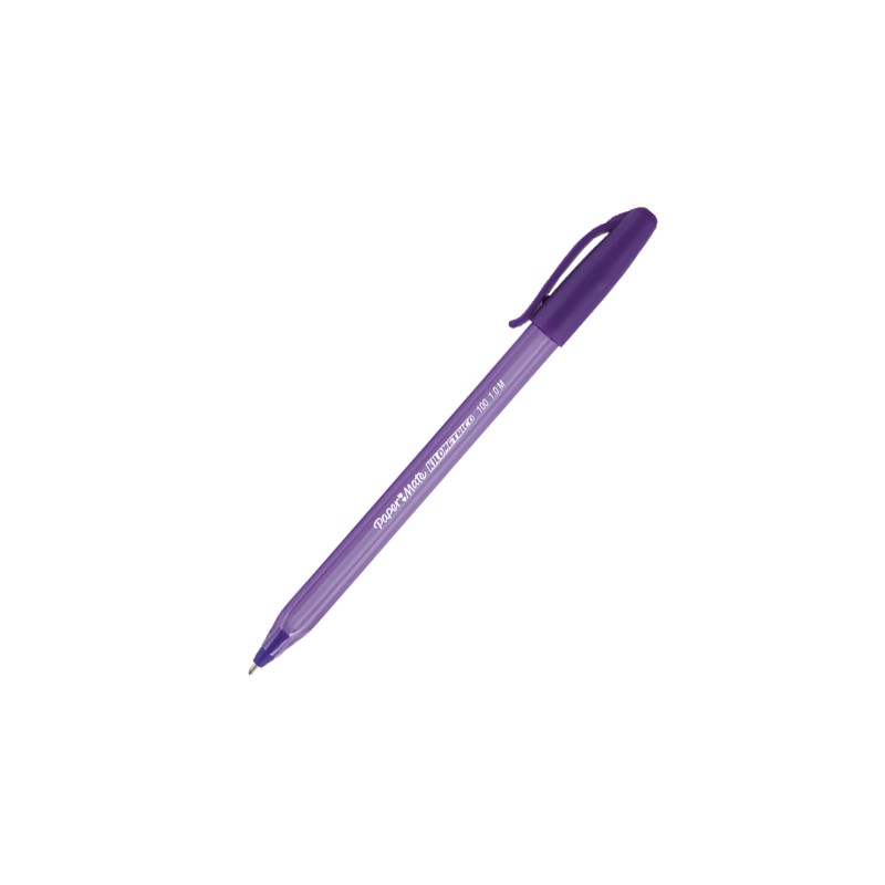 BOLIGRAFO KILOMETRICO 100 PAPERMATE MORADO PUNTO MEDIANO