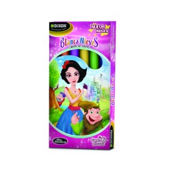 COLORES BLANCA NIEVES CAJA CON 6 CORTOS