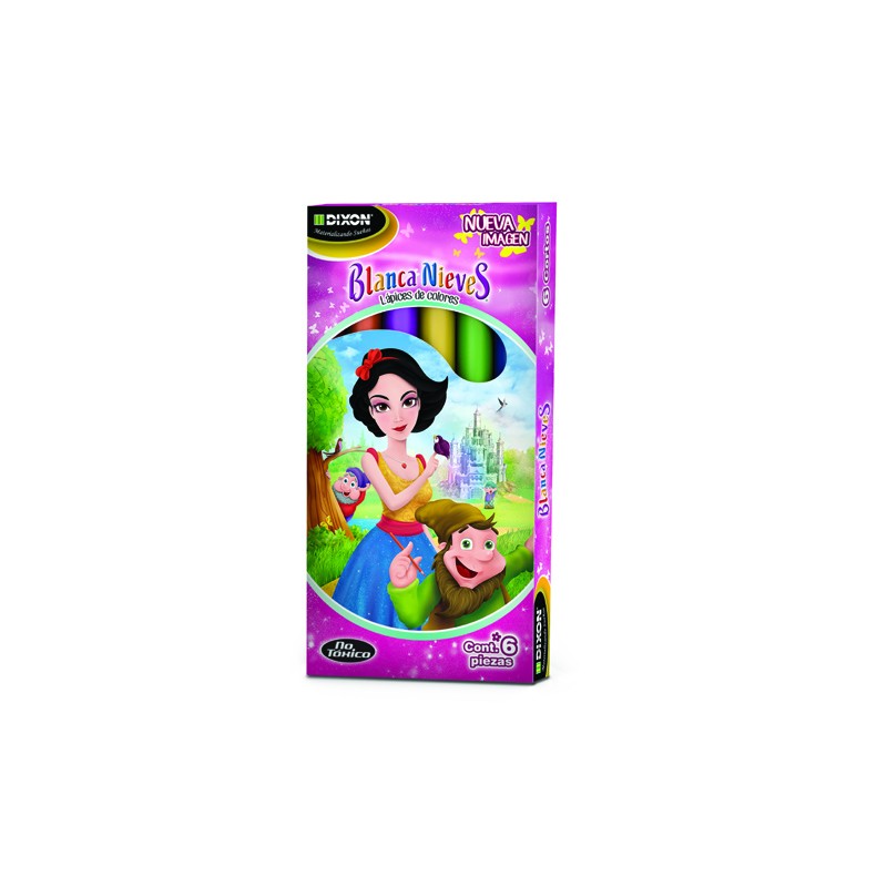 COLORES BLANCA NIEVES CAJA CON 6 CORTOS