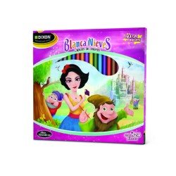 COLORES BLANCA NIEVES CAJA CON 24 LARGOS
