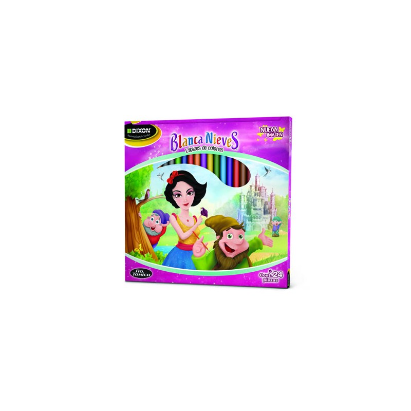 COLORES BLANCA NIEVES CAJA CON 24 LARGOS