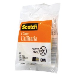 CINTA TRANSPARENTE SCOTCH 3M 508 CORTE FACIL 12X33