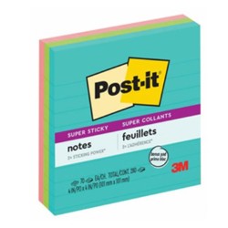 NOTAS ADHERIBLES POST IT 675-3SSMX 4X4 MIAMI & RIO DE JANEIRO 70 HOJAS