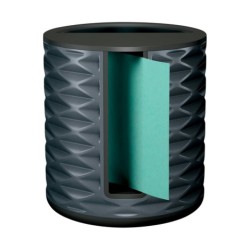 DESPACHADOR DE NOTAS POST-TI POP-UP ABS-330-B COLOR NEGRO CON PORTALAPICES