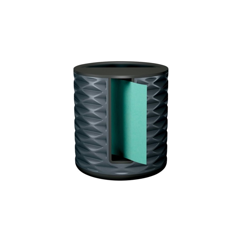 DESPACHADOR DE NOTAS POST-TI POP-UP ABS-330-B COLOR NEGRO CON PORTALAPICES