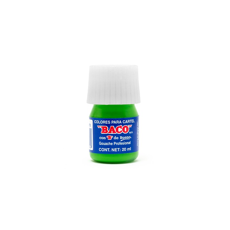 PINTURA PARA CARTEL BACO 20 ML 62 VERDE AMARILLENTO
