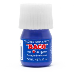 PINTURA PARA CARTEL BACO 20 ML 65-A AZUL COBALTO
