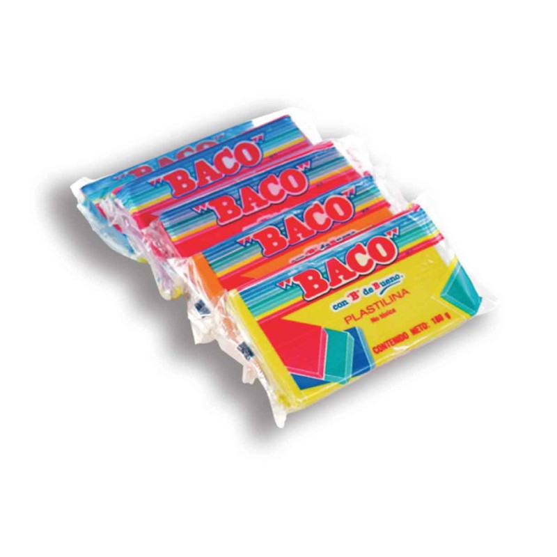 PLASTILINA BACO MARQUETA 180 GRS. #61 NEGRO