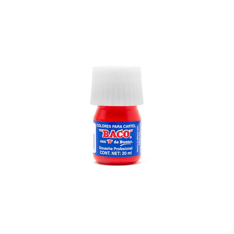 PINTURA PARA CARTEL BACO 20 ML 54-A ROJO