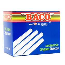 GIS BACO MOLDEADO G050 BLANCO CAJA CON  50