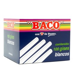 GIS BACO MOLDEADO G100 BLANCO CAJA CON 100