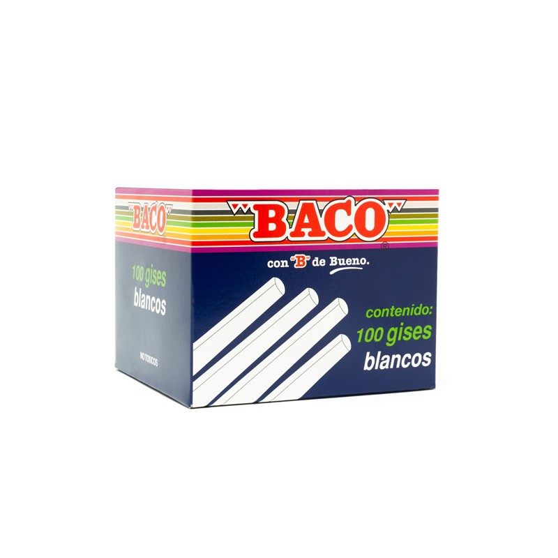 GIS BACO MOLDEADO G100 BLANCO CAJA CON 100