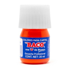 PINTURA PARA CARTEL BACO 20 ML 54 ROJO BERMELLON