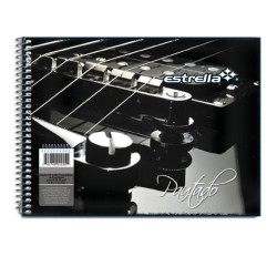 CUADERNO CON ESPIRAL FORMA ITALIANA ESTRELLA 168 100 HOJAS CUADRO 7 MM.