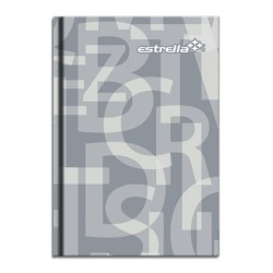 LIBRETA FORMA FRANCESA PASTADURA ESTRELLA 1/8 #218 96 HOJAS RAYA CON INDICE