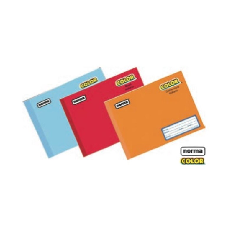 CUADERNO COSIDO FORMA ITALIANA NORMA 360°COLOR 581295 100 HOJAS RAYA