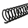 ARILLO ESPIRAL PLASTICO 3/8 PULGADA NEGRO CAPACIDAD 75 HOJAS