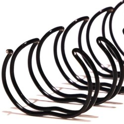 ARILLO METALICO WIRE'O 1 PULGADA EM-C16-NE NEGRO CAPACIDAD 225 HOJAS