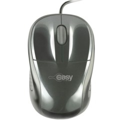 MOUSE ALAMBRICO EASY LINE EL-993339 GRIS CON NEGRO