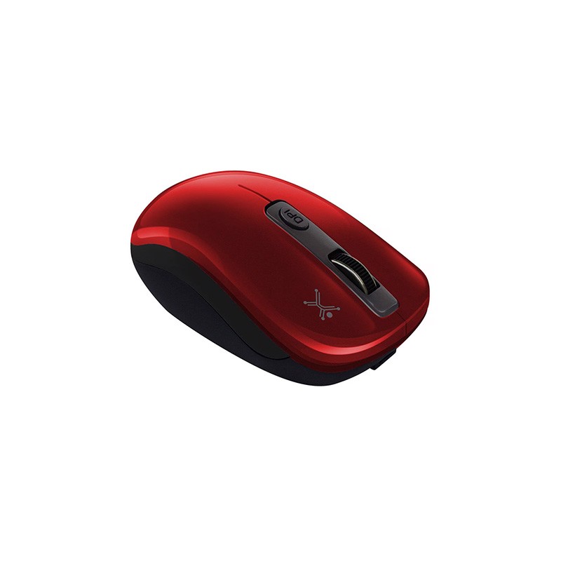 MOUSE INALAMBRICO PERFECT CHOICE PC-044802 RECARGABLE ROJO