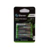BATERIA RECARGABLE STEREN BAT-NM-AAA MODELO AAA 600 MAH PAQUETE CON 4
