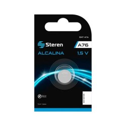 BATERIA ALCALINA STEREN BAT-A76 1.5 VOLTIOS TIPO LR44 BOTON