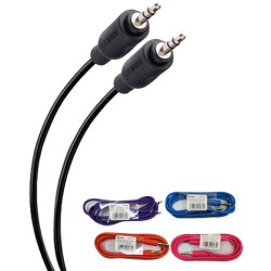CABLE CONEXION STEREN 255-257/G PARA AUDIO 3.5 MM. NEGRO