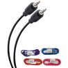 CABLE CONEXION STEREN 255-257/G PARA AUDIO 3.5 MM. NEGRO