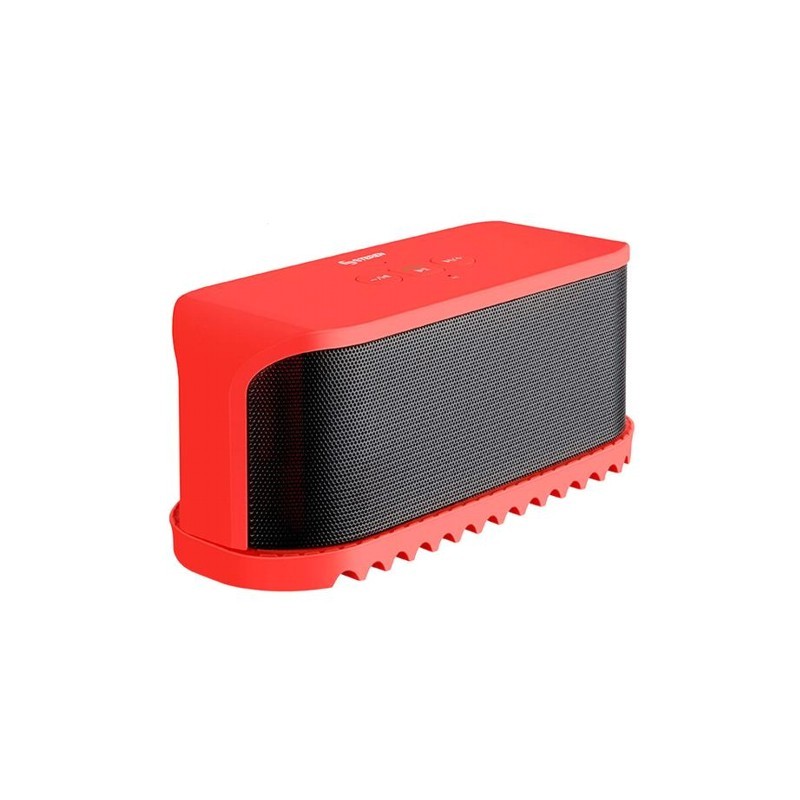 BOCINA STEREN BOC 856 ANTIDERRAPANTE COLOR ROJO