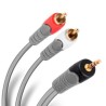 CABLE CONEXION STEREN 284-045 PARA AUDIO 3.5 MM. A RCA 1.8 METROS