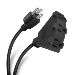 CABLE EXTENSION ELECTRICA USO RUDO STEREN EXT-3X16-08/N 8 METROS 3 CONTACTOS