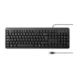 TECLADO ALAMBRICO STEREN COM-628 USB TECLAS MULTIMEDIA NEGRO