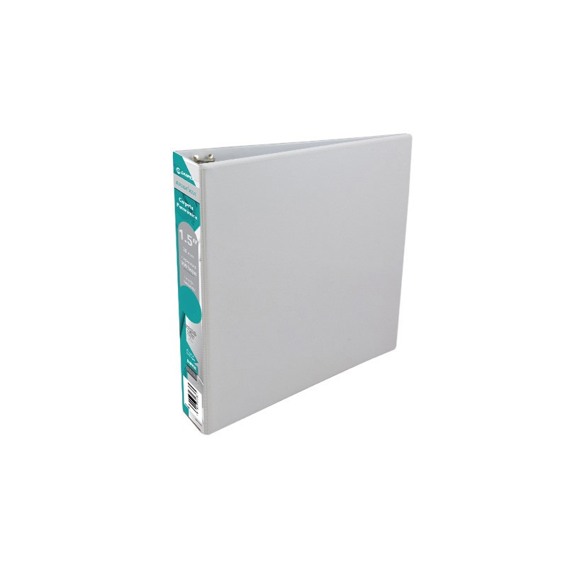 CARPETA DE ARGOLLAS CON VENTANA ARILLO ""O"" BINDERMAX 527R CARTA BLANCA 1.5 PULGADAS