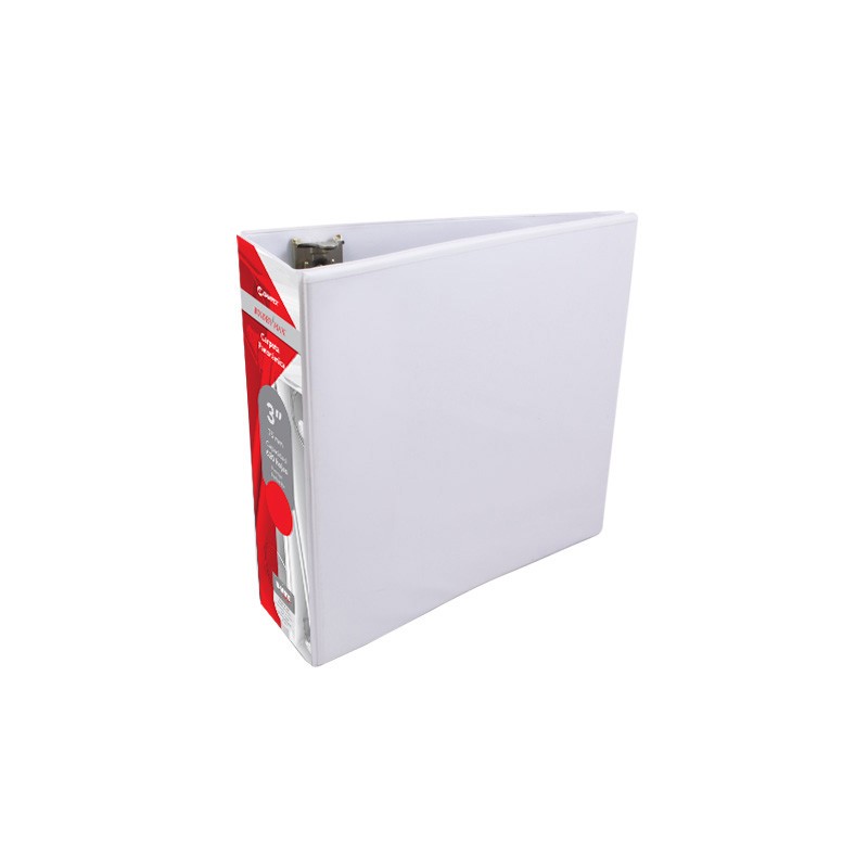 CARPETA DE ARGOLLAS CON VENTANA ARILLO ""D"" BINDERMAX 557 CARTA BLANCA 3 PULGADAS