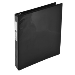 CARPETA DE ARGOLLAS CON VENTANA ARILLO ""O"" BINDERMAX 517RN CARTA NEGRA 1 PULGADA