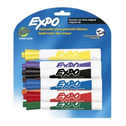 MARCADOR PARA PIZARRON BLANCO EXPO 0084 ESTUCHE CON 8