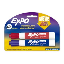 MARCADOR PARA PIZARRON BLANCO EXPO URBAN 1951619 PAQUETE CON 2