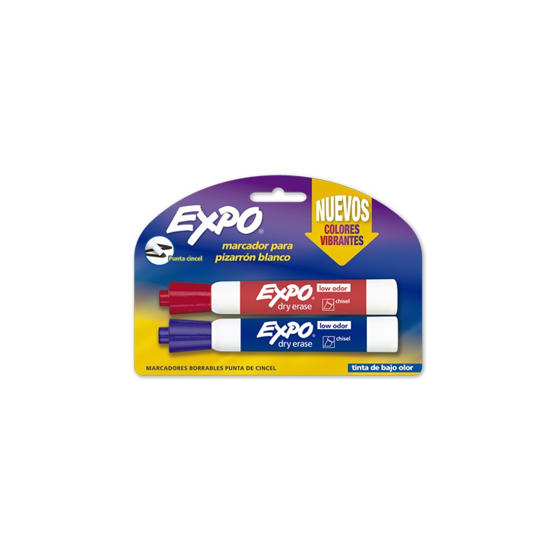 MARCADOR PARA PIZARRON BLANCO EXPO URBAN 1951619 PAQUETE CON 2
