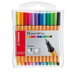 MARCADOR ROTULADOR STABILO MINI POINT 88 688/12-1 ESTUCHE CON 12