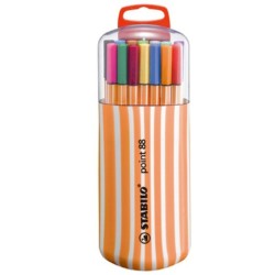 MARCADOR ROTULADOR STABILO POINT 88 820-02 TUBO PLASTICO CON 20