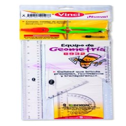 ESTUCHE DE  GEOMETRIA CON COMPAS DE PRECISION VINCI 21568 CHICO